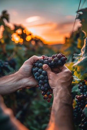 Raisins - récolte - vendanges